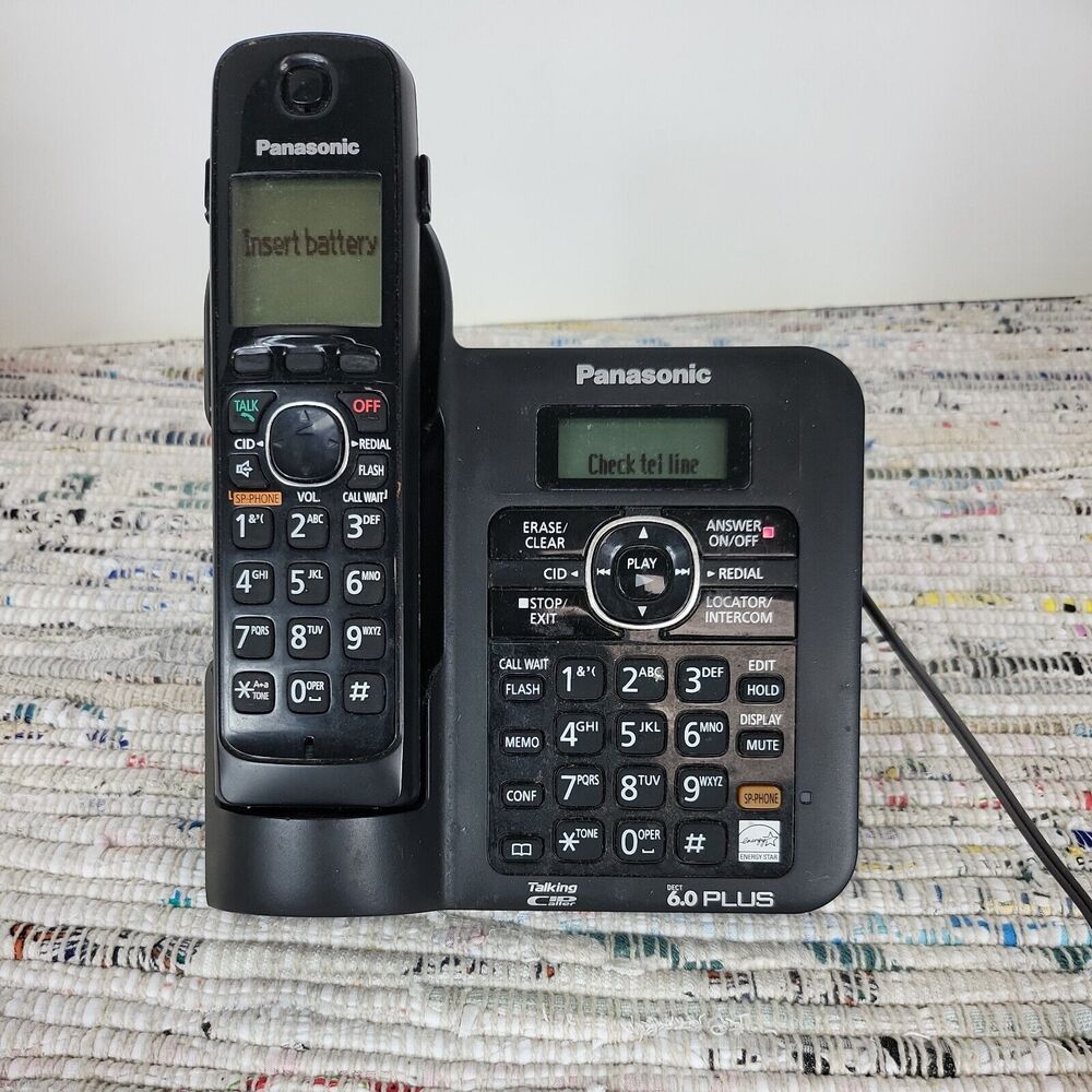 Panasonic KX-TG6641B Dect 6.0 Plus Digital Cordless Answering System 1 Handset